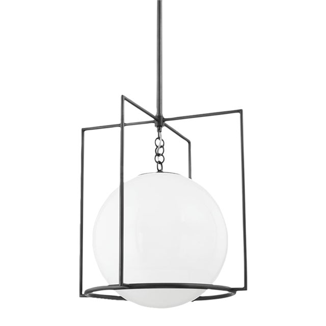 Mitzi Frankie 1-Light Large Pendant, Old Bronze For Sale