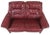 Mid-Century Modern Mid Century Modern Scandinavian Leather Loveseat / Sofa For Sale - Image 3 of 8