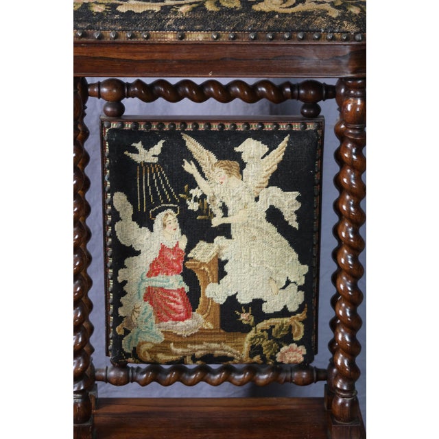 Napoleon III Brown Wooden Prie-Dieu For Sale - Image 6 of 12