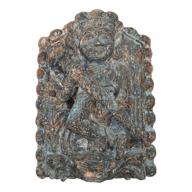 Antique Asian Wooden Relief, 1800s For Sale
