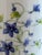 Vintage Porcelain Trumpet Vase W/ Blue Bellflower Motif For Sale - Image 10 of 18