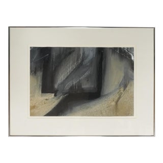 Untitled Abstract by Barbara Coleman, Mixed Media on Paper, Framed, 1989, 27” X 35”” For Sale