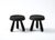 Contemporary Petite Pair of Burnt Oak Tripod Stools by Douglas Mont for Facto Atelier Paris For Sale - Image 3 of 11