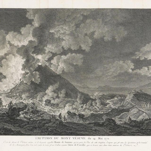 Realism The Eruption of Vesuvius 14 May 1771 by Heinrich Guttenberg (After Pierre-Jacques Volaire), C. 1800 For Sale - Image 3 of 12