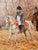 Raymond Desvarreux-Larpenteur -Napoleon on Horseback Accompanied by His Officers-Oil Painting For Sale In Los Angeles - Image 6 of 11