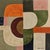 Equivalence is an original geometric abstract oil painting by French artist Sophie Dumont. Curved forms and rectangular...