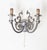 Metal Baroque Silver Wall Sconce by Sciolari, Italy, 1960s For Sale - Image 7 of 10