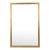 Mid Century Modern Rectangular Wall Mirror With Blonde Wood Frame For Sale