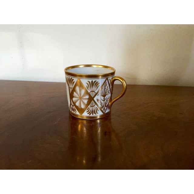 Ceramic 1800-1810 French Empire Porcelain Coffee Cup For Sale - Image 7 of 11