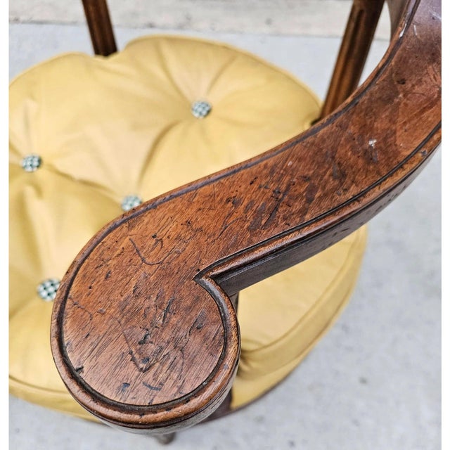 Antique Pair of French Louis XVI Style Swivel Desk Chairs For Sale In Washington DC - Image 6 of 11