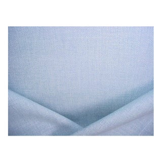 Kravet Couture / Lee Jofa 33842 - Beautiful Periwinkle Blue Woven Linen Herringbone Upholstery Drapery Fabric - 4-7/8 Yards For Sale