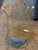 Plastic Vintage Mid-Century Hollywood Regency Brass Vanity Chair Stool - Pastel Blue Vinyl - George Koch Sons For Sale - Image 7 of 12