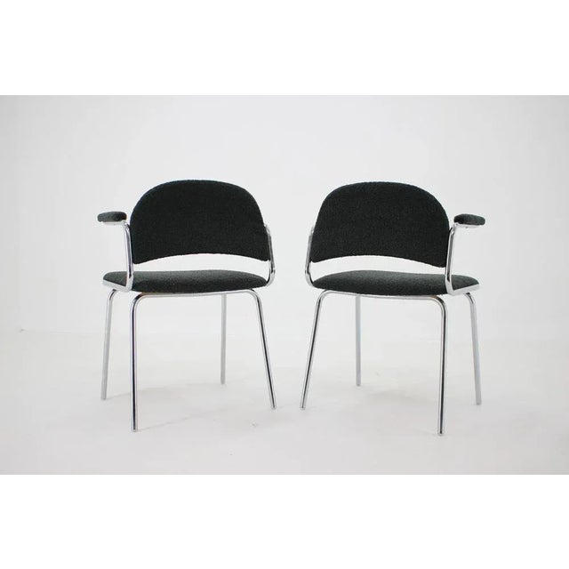 1970s Set of Tubular Armchairs, Czechoslovakia, 1970s For Sale - Image 5 of 8