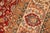 1990s Shabby Chic 1990's Floral Pak-Persian Red/Beige Wool Rug - 6'1'' X 9'2'' For Sale - Image 5 of 9