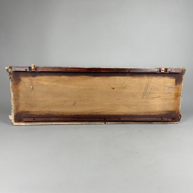 Wood Large Works of Mercy Frieze Relief in Majolica For Sale - Image 7 of 14