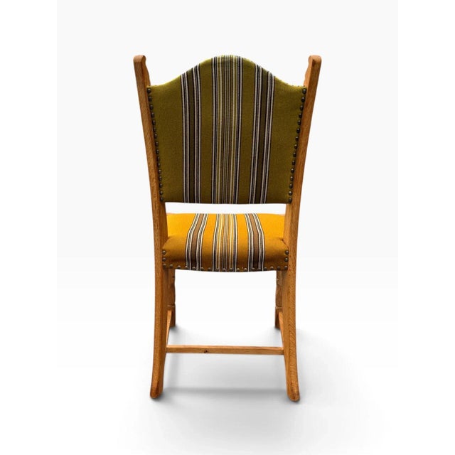 Set of Six Danish Oak Dining Chairs by Henning Kjærnulf For Sale - Image 14 of 18