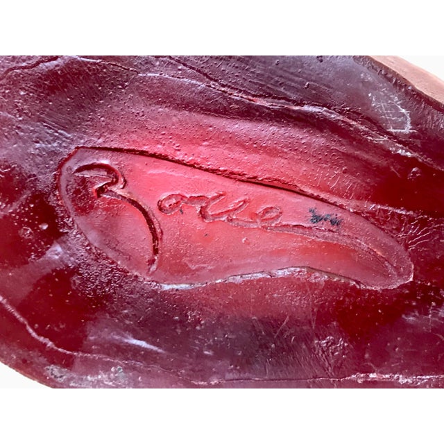 Plastic 1990s Terry Balle Acrylic Resin Vase For Sale - Image 7 of 13