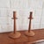 Contemporary Vintage Scandinavian Turn Wood Candlesticks, 1960s, Set of 2 For Sale - Image 3 of 16