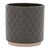 Add a modern touch to your space with the Ceramic Diamond Pattern Planter Set. Featuring cool grey and beige tones with a...