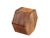 Wood Mid 20th Century Vintage Hand Made Inlaid Brass Wooden Hexagon Box For Sale - Image 7 of 8