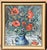 Modern Friedrich Kunitzer, Still Life with Poppies & Jug, 1970s, Oil on Canvas, Framed For Sale - Image 3 of 13