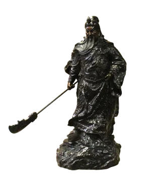 Chinese Handmade Metal Bronze General Quan Statue