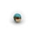 Late 19th Century 14k Gold Victorian Turquoise Bead With Matrix For Sale In Los Angeles - Image 6 of 9