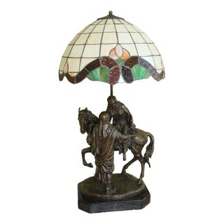 Large Table Lamp in the style of Tiffany For Sale