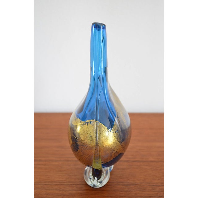 Maltese Glass Vase by Michael Harris for Mdina, 1970s For Sale - Image 3 of 6