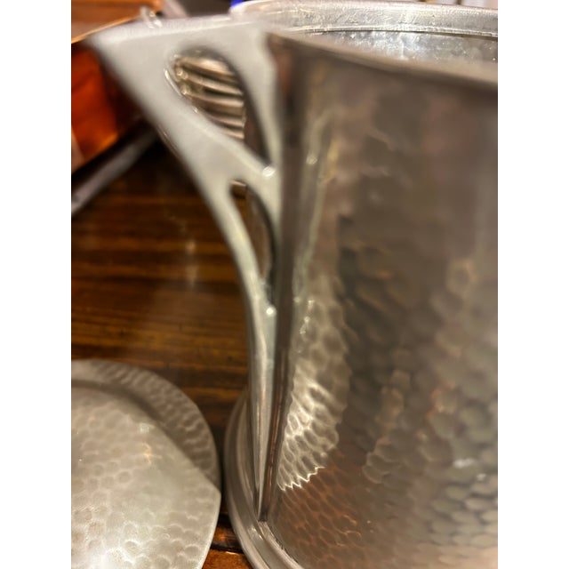 Late 19th Century James Dixon Cornish Pewter Ice Bucket With Lid For Sale - Image 4 of 5