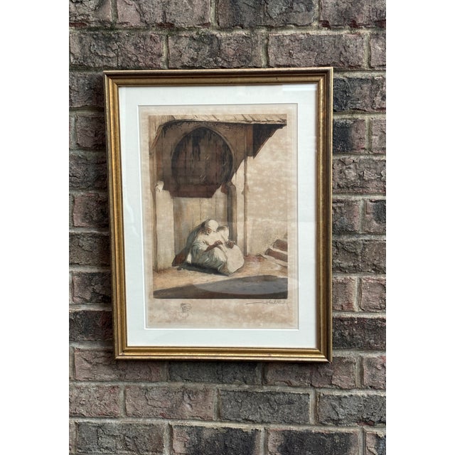 1910s Orientalist Alméric Joseph Lobel-Riche (1877-1950) Aquatint With Remarque For Sale - Image 15 of 15