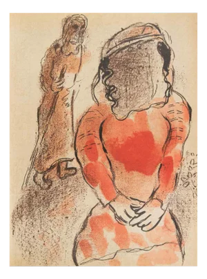 Marc Chagall, Tamar, Daughter of Judah, Lithograph, 1960