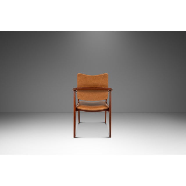 Brown Set of Two ( 2 ) Model 132 Accent Chairs by Sigvard Bernadotte for France & Son France & Daverkosen Sold by John Stuart, Denmark, C. 1953 For Sale - Image 8 of 18