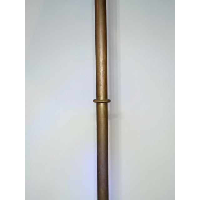 Metal Brass Floor Lamp by Jacques Adnet for Valenti, 1960s For Sale - Image 7 of 11