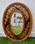 1980s Vtg. Painted Oval Tuscan Style Wall Mirror W/Fruit & Cornucopia Designs For Sale - Image 5 of 13