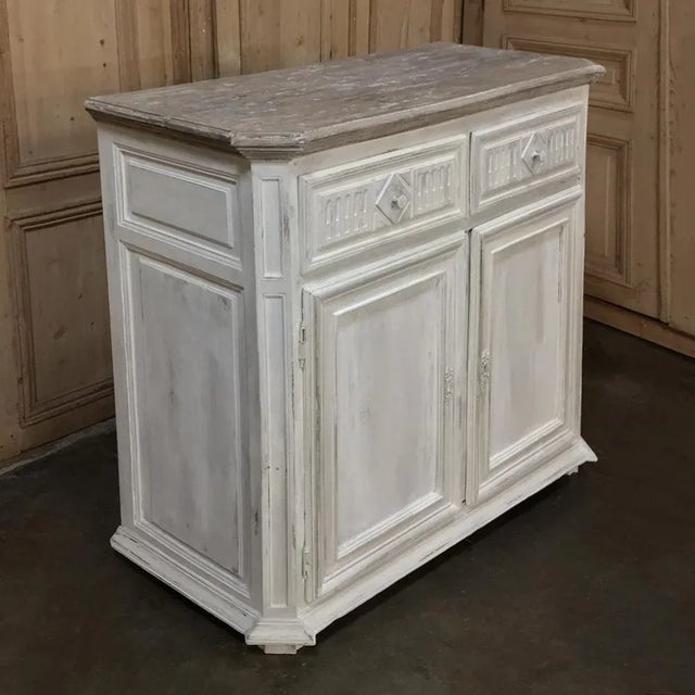 French 18th Century Country French Louis XVI Painted Buffet For Sale - Image 3 of 13