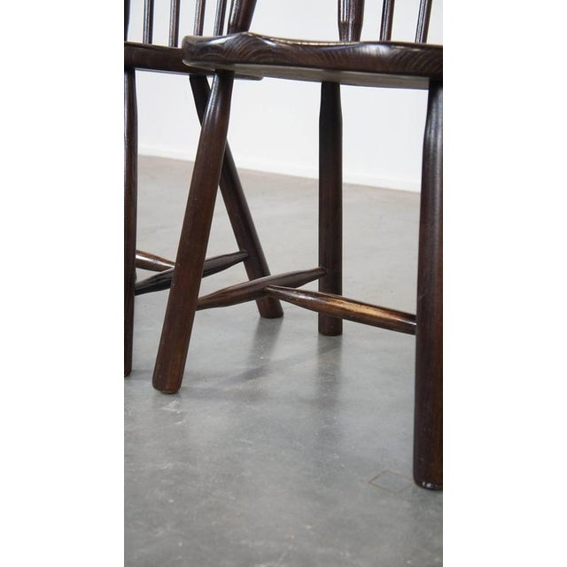 Vintage Wooden Bar Chairs from De Ster Gelderland, Set of 4 For Sale - Image 12 of 15