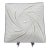 Vintage Mid-Century Modern Square Frosted Gold Glass Ceiling Light Cover Textured 14" Square Nos For Sale