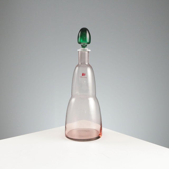 Glass Murano Glass Bottle by Carlo Moretti For Sale - Image 7 of 7