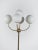 Metal Brass and Opal Globe Floor Lamp, Germany, 1970s For Sale - Image 7 of 11