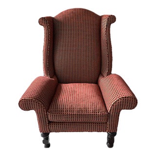 Over-Size Upholstered Colony Original Wingback Chair For Sale
