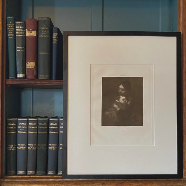 Late 19th Century Late 19th Century Eugène Carrière Print - L’Enfant Malade Aquatint For Sale - Image 5 of 6