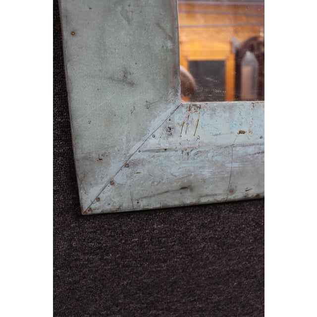 Early 21st Century Olde Good Things Reclaimed Copper-Clad Wall Mirror For Sale - Image 5 of 11