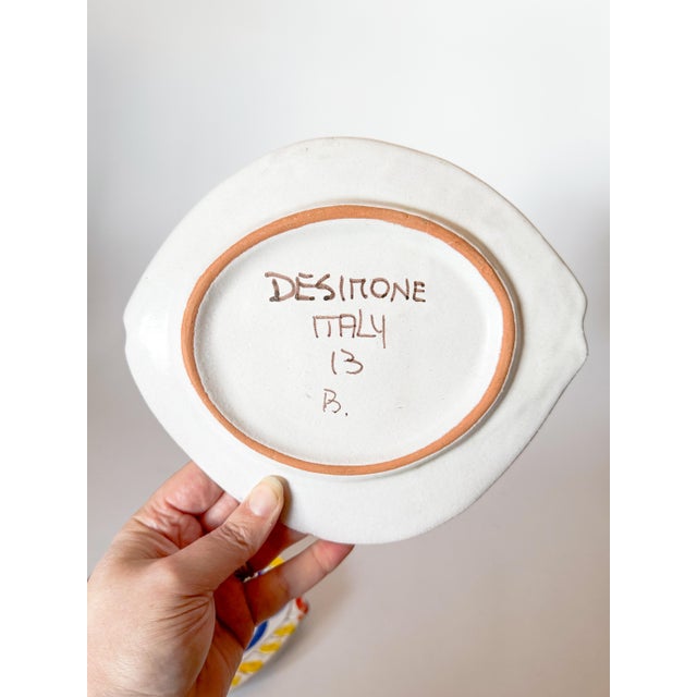 Ceramic Vintage Whimsical Italian DeSimone Terra Cotta Fish Plates - a Pair For Sale - Image 7 of 10