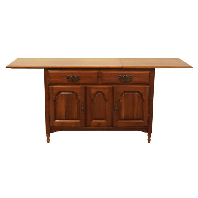 Thomasville Furniture Collector's Cherry Traditional Style 66" Server Buffet W. Slide-And-Drop-Top 720-26 For Sale In Kansas City - Image 6 of 12