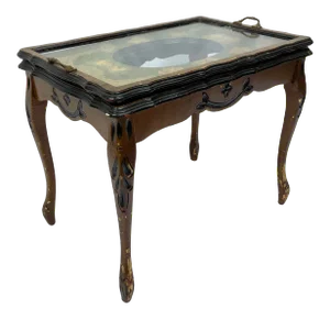 Antique Country French Tray Top Side Table