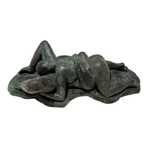 1960s Larry Mohr Bronze Lovers Sculpture Signed From Artist Estate
