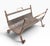 Mid 20th Century Mid 20th Century Arts and Crafts Style Iron and Brass Firewood Log Holder For Sale - Image 5 of 13