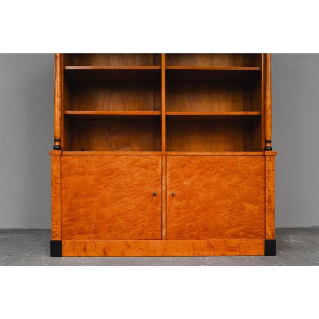 Biedermeier Style Bookcase in Birch For Sale - Image 10 of 18