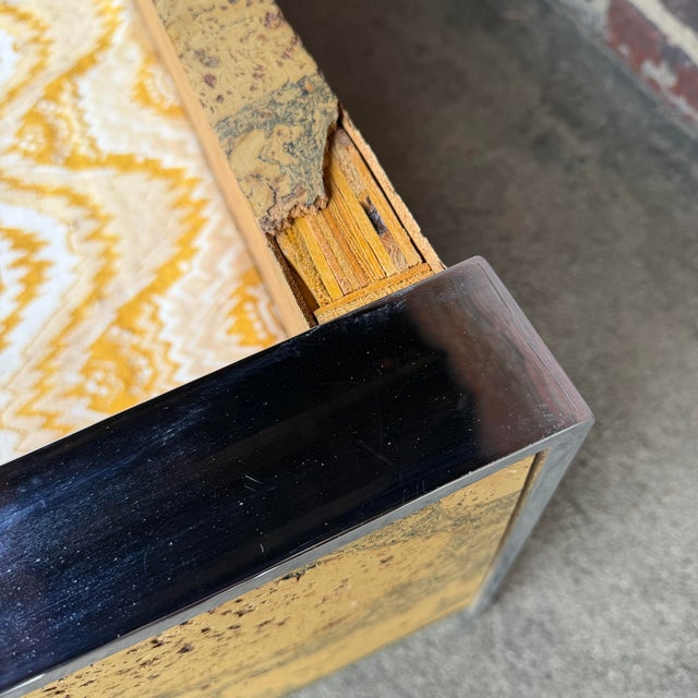 Adrian Pearsall Chrome & Cork Loveseat Sofa for Craft Associates (2 of 2) For Sale - Image 9 of 12